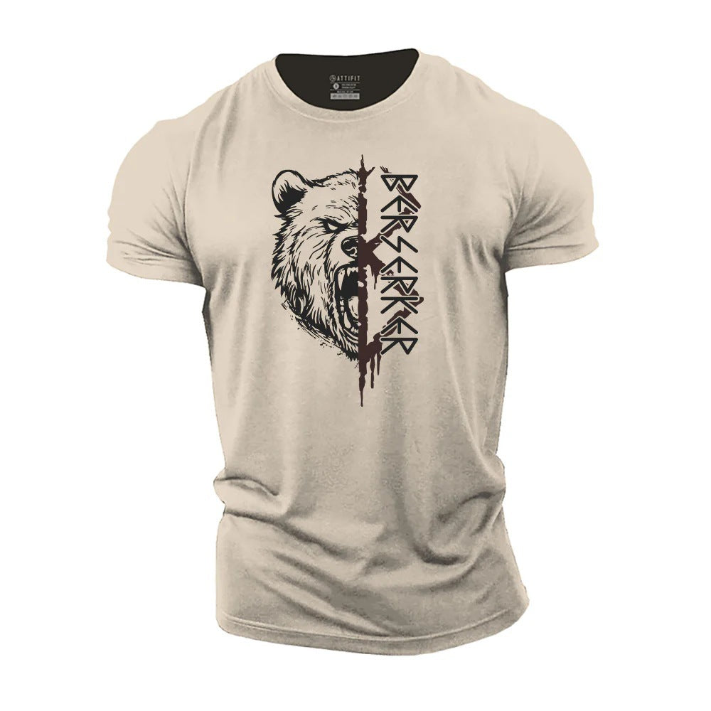 Round Neck 3D Printed Short Sleeve T-shirt