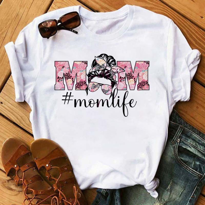 Vintage Print Letter Fashion Clothing Short-sleeved T-shirt