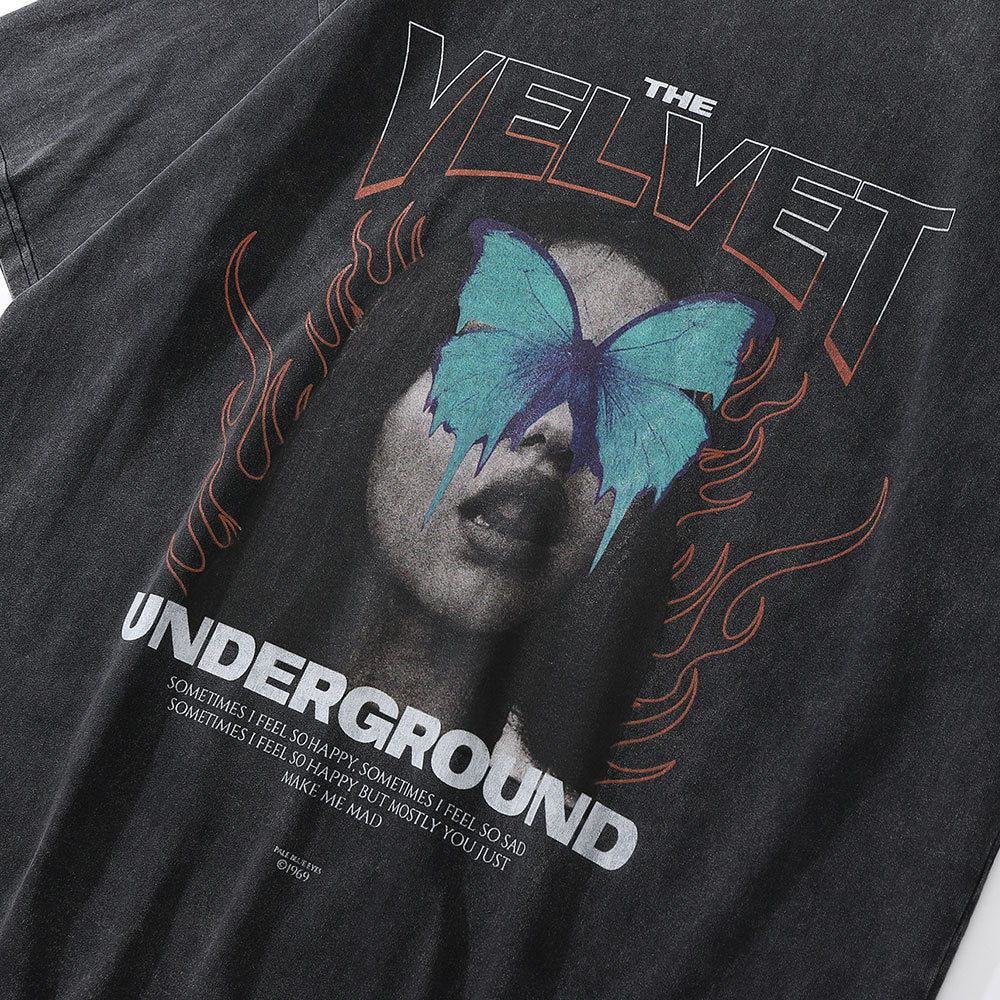 Fashion Personalized Printed Washed T-shirt Men